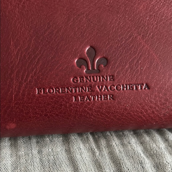 Dooney & Bourke Burgundy Leather Shoulder Bag - Picture 5 of 9